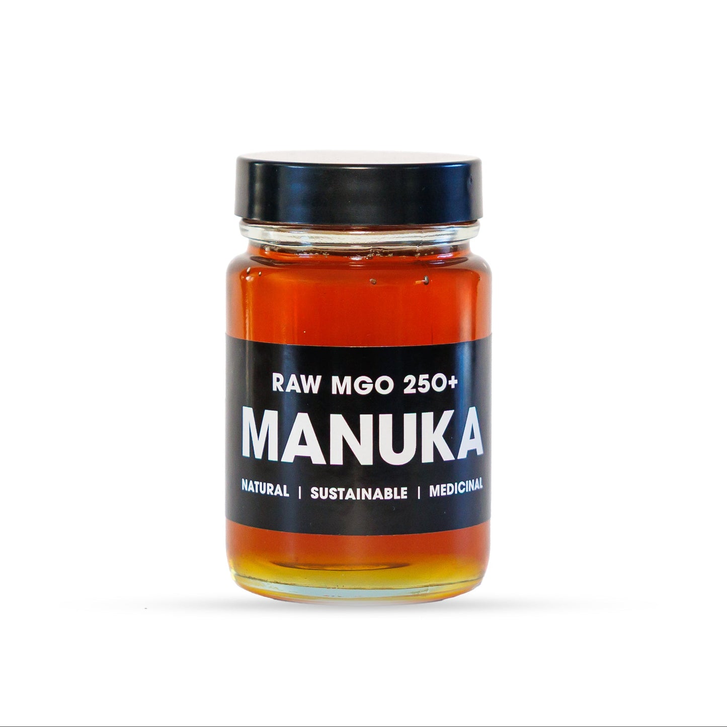 Jar of medicinal Manuka honey MGO 250+