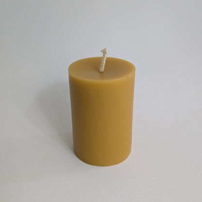 Hand-Poured Local Beeswax Pillar Candle