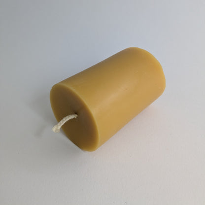 Hand-Poured Local Beeswax Pillar Candle